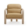 TOV Furniture Bekah Genuine Leather Accent Chair in Tan - 3 of 4