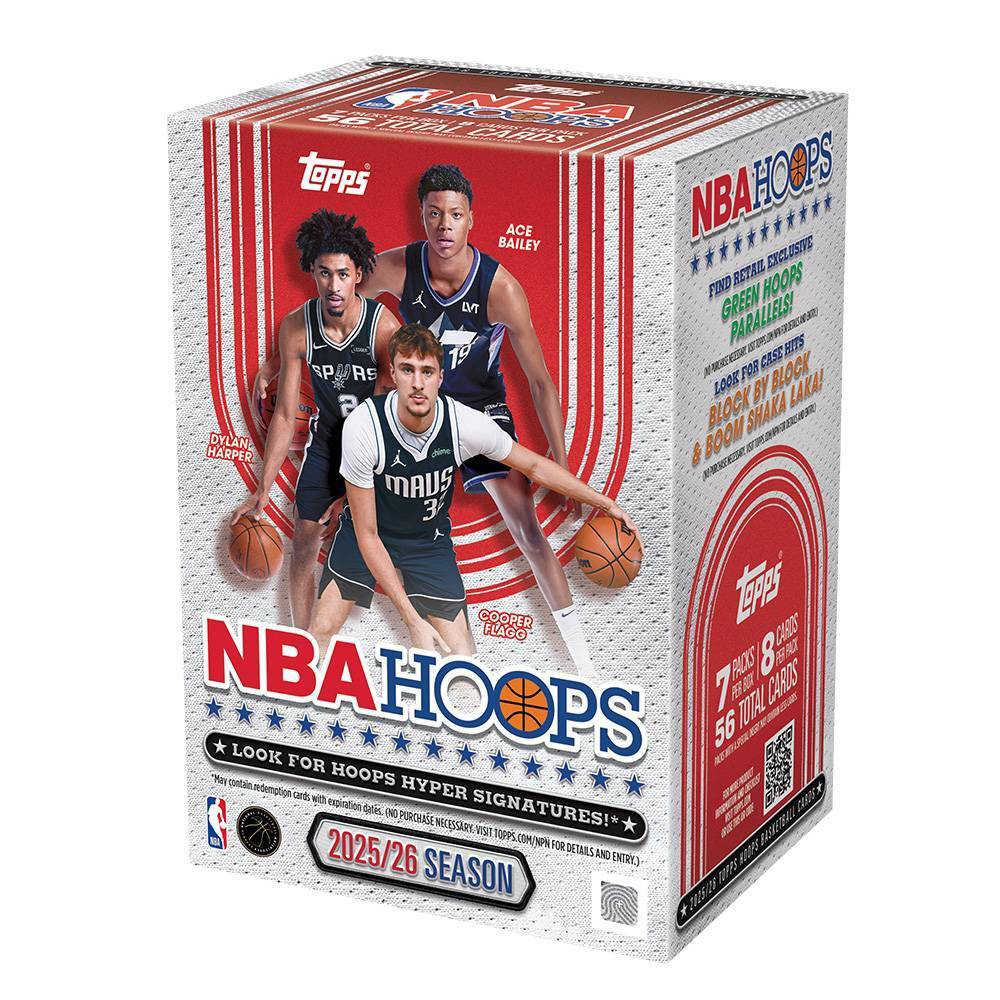 2025-26 Topps NBA Hoops Basketball Trading Card Value Box