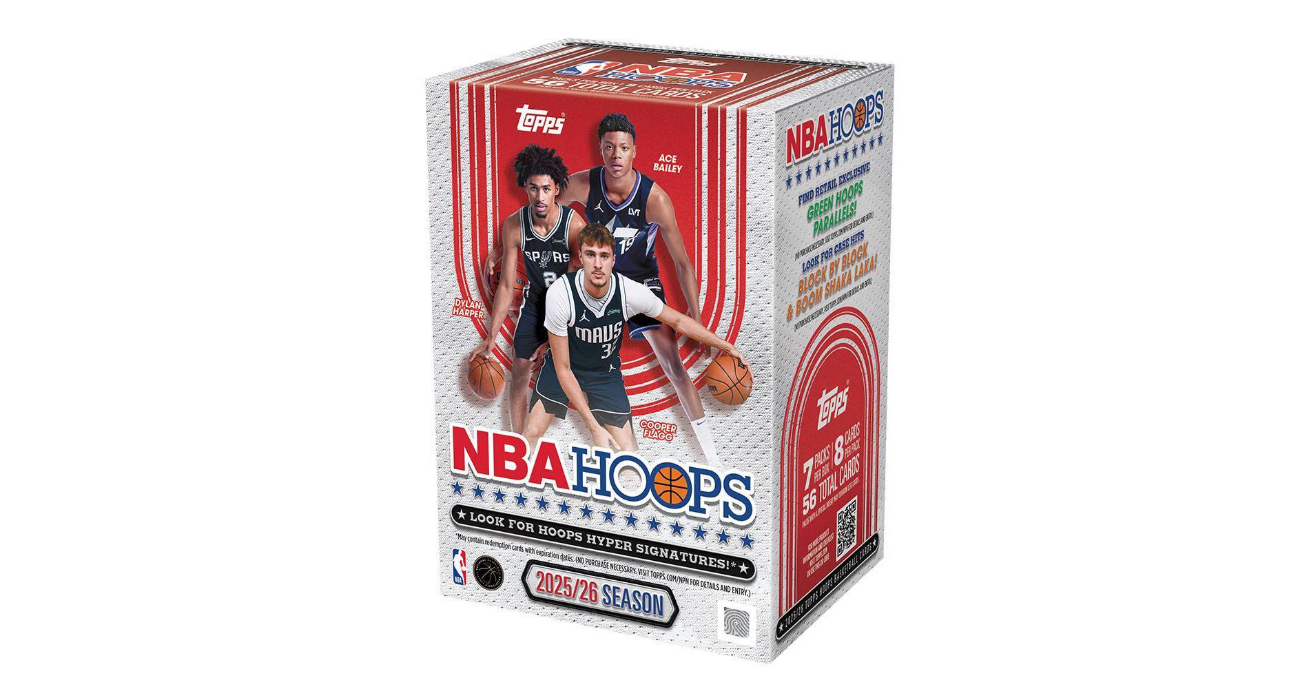 2025-26 Topps NBA Hoops Basketball Trading Card Value Box