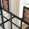 Twin Over Twin Size Metal Bunk Bed Black - 3 of 4