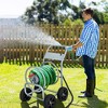 Costway Garden Hose Reel Cart Holds 330ft of 3/4''or 5/8'' Hose 400ft of 1/2'' Hose Grey - 2 of 4