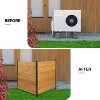 VINGLI Outdoor Privacy Screen, No Dig Wood Garden Fence, Weather-Proof  Panel for Patio, Backyard - 3 of 4