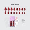 BTArtbox Press-On Nails - New Red - S Almond- 32ct - 4 of 4