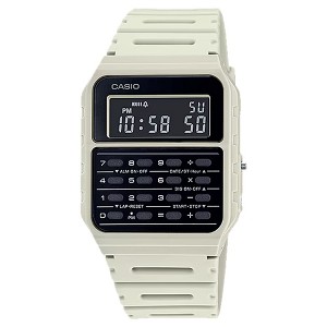 Casio Men's Vintage Calculator Watch with White Band - CA-53WF-8BCF - 1 of 2