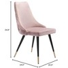 Zuo Piccolo Dining Chair (Set of 2) Pink - 3 of 4