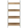 vidaXL 4-Layer Book Shelf Oak 23.6 in.x10.9 in.x49 in. Engineered Wood - image 3 of 4