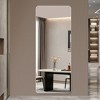 60x15inch Full Body Mirror for Living Room Bedroom Cloakroom Wall-mounted round-angle dressing mirror Aviation grade aluminum - 2 of 4