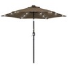 Sonkuki 7.5 ft Outdoor LED Solar Lighted Patio Market Umbrella w/ Push Button Tilt - 2 of 4