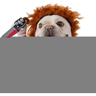 Pet Deadly Doll Dog Costume, Cosplay Halloween Christmas Funny Clothes Party Costume for Small Medium and Large Dogs (Small)