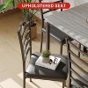 5-Piece Square Dining Table Set with 4 Chairs - Space-Saving Metal Frame & MDF Tabletop - Perfect for Small Spaces- Easy to Assemble - 4 of 4