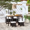 vidaXL Outdoor Furniture Set Black, Cream white - 2 of 4