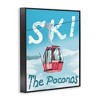 Stupell Industries The Poconos Red Ski Trolly Snowy Mountain Hill, 14" x 11" - 3 of 4