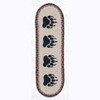 Earth Rugs Oval Stair Tread – Bear Paw Design, Braided Jute, Rustic Lodge Decor Accent, 27"x8.25" Oval Stair Rug - 2 of 3