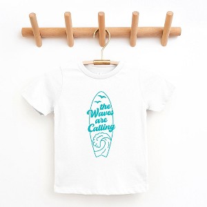 The Juniper Shop The Waves Are Calling Ocean Surf Toddler Short Sleeve Tee - 1 of 2
