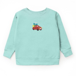 Embroidered Truck Presents - Youth Graphic Sweatshirt - 1 of 2