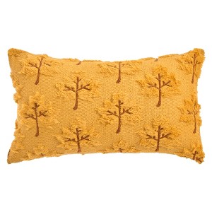 REGALWOVEN Maple Leaves Embroidery Soft Plush Throw Pillow Covers  1 Pc - 1 of 4