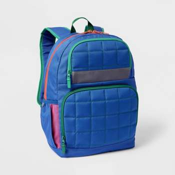Kids' Novelty 17" Backpack Quilted Blue - Cat & Jack™️
