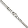 Chisel Stainless Steel Polished 3.9mm 18" Herringbone Chain Necklace - 4 of 4