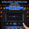 Mini Wine Fridge 14 Bottle, Wine Cooler Temperature Adjustment Range 41~64¡ãF, Wine Fridge Small with Triple Pane Clear Glass Door - 2 of 4