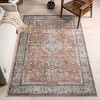 Nuloom Green Haven Collection Daleyza Recycled Cotton Pet Friendly Machine Washable Area Rug, 4' x 6', Rust - 2 of 4