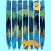 Women's Design By Humans Fox Forest Night By Maryedenoa Racerback Tank Top - 2 of 3