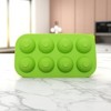 Unique Bargains Ice Tray 8-Cavity Sphere Ice Mould with Lid Round Hand Wash Only Silicone 8.86"x4.72"x1.89" 1 Pc - 2 of 3