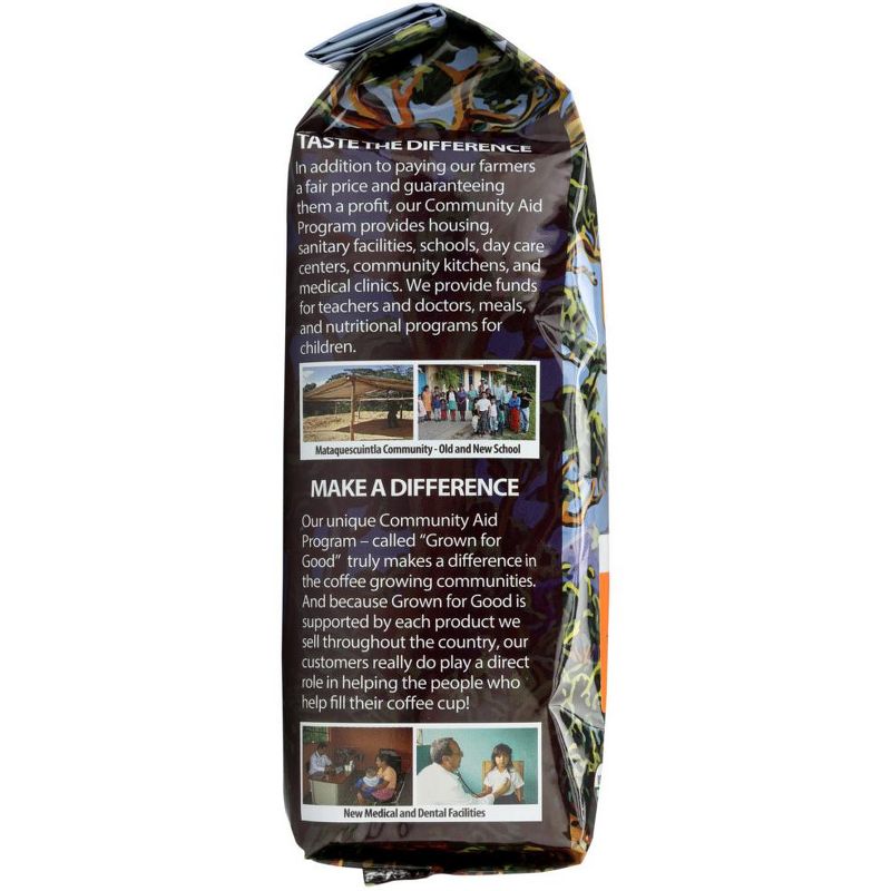 Organic Coffee Company Gorilla Decaf Ground Regular Roast - Case of 6/12 oz Bags, 5 of 7