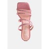 Face Me Studded Spool Heel Multi Strap Sandals Women - 4 of 4