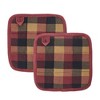 Heritage Farms Primitive Check Pot Holder Set of 2 8x8 - 2 of 4