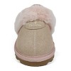 BEARPAW Rebecca Toddler Suede Slippers with Sheepskin - 3 of 4