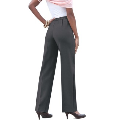 Roaman's Women's Plus Size Petite Classic Bend Over® Pant, 30 Wp