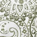 boho paisley green