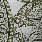 boho paisley green