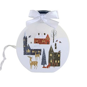 Stony Creek 4.5 Inch Magic Winter Round Jar Electric Winter Animals Novelty Sculpture Lights - 1 of 4