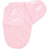 Everyday Kids Newborn Swaddle Blanket – Plush Faux Fur Swaddle Sack with Soft Fleece Lining – 0–3 Month Pink Baby Swaddle - 2 of 4