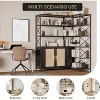 6 Tier Corner Bookshelf, Vintage Industrial L-Shaped Bookcase with Adjustable Shelves, 70.8" Tall Space-Saving Storage Shelf - 3 of 4