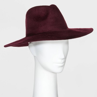 maroon womens hat