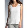 Women's Linen Frayed Neckline Tank Top - TEMPO PARIS - 3 of 3
