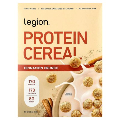 Legion Athletics, Protein Cereal, Cinnamon Crunch, 8.46 oz