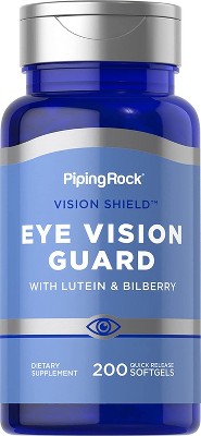 Complément Alimentaire Vision Piping Rock - Myrtille, Lutéine, Zéaxanthine - 200 Capsules