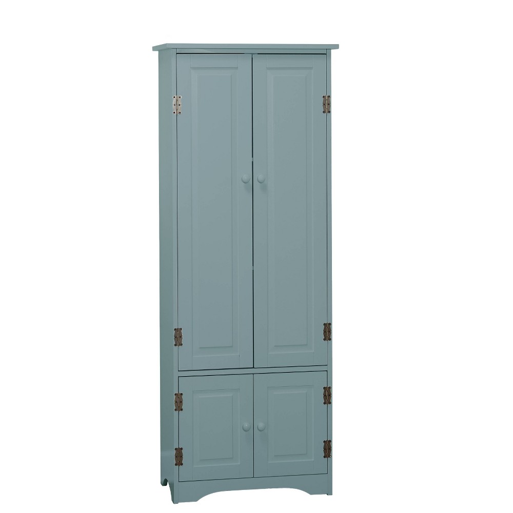 Buylateral Extra Tall Cabinet Antique Blue