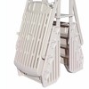 Vinyl Works GE Deluxe Adjustable A Frame Above Ground Pool Ladder w/ Gate, White - 2 of 4
