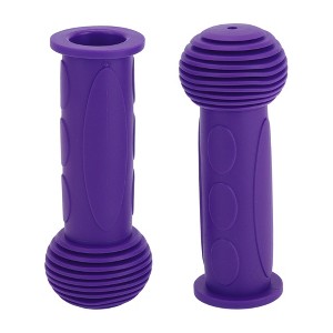 Unique Bargains Child Bike Handlebar Grips Covers 4.33" Purple 1 Pair - 1 of 4