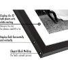 Americanflat 12x16 Picture Frame with Shatter-Resistant Glass - Set of 4 - Use as 8x12 Frame with Mat or 12x16 Frame Without Mat - Black - 4 of 4