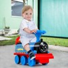 Costway 6V Electric Kids Ride On Train Motorized Train Toy w/ Track & 6 Wheels - 2 of 4
