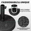Crestlive Products Umbrella Base Patio Umbrella Stand for Market Umbrella, Heavy Duty Round Cement Base for Outdoor Weave Decorative Pattern - 3 of 4