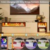 Buenhomino Modern 70" TV Stand with LED Lights for TVs up to 80inch , Media Console with Cable Management - 3 of 4