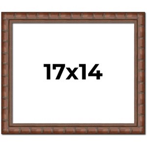 PosterPalooza | 17x14 Modern Bamboo Picture Frame, UV Acrylic, 5 Finishes - 1 of 4