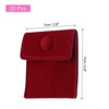 Unique Bargains Velvet Small Soft Jewelry Pouch with Snap Button 20 Pcs - 2 of 4