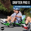 EzyRoller: Drifter Pro X - Lime Green - Ride-On Scooter, Pedal Free, Kids 9+ - 3 of 4